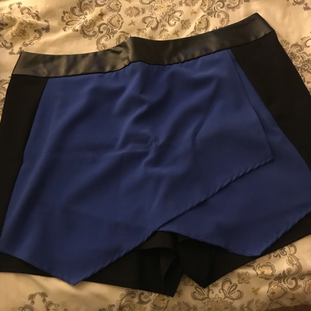 Blue and Black Skort